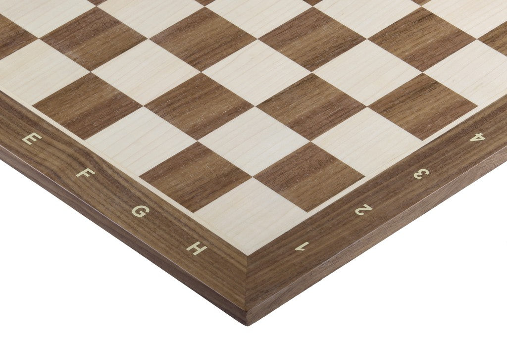 Échiquier No. 1 – Noyer & Érable, Marqueterie – 40 x 40 cm