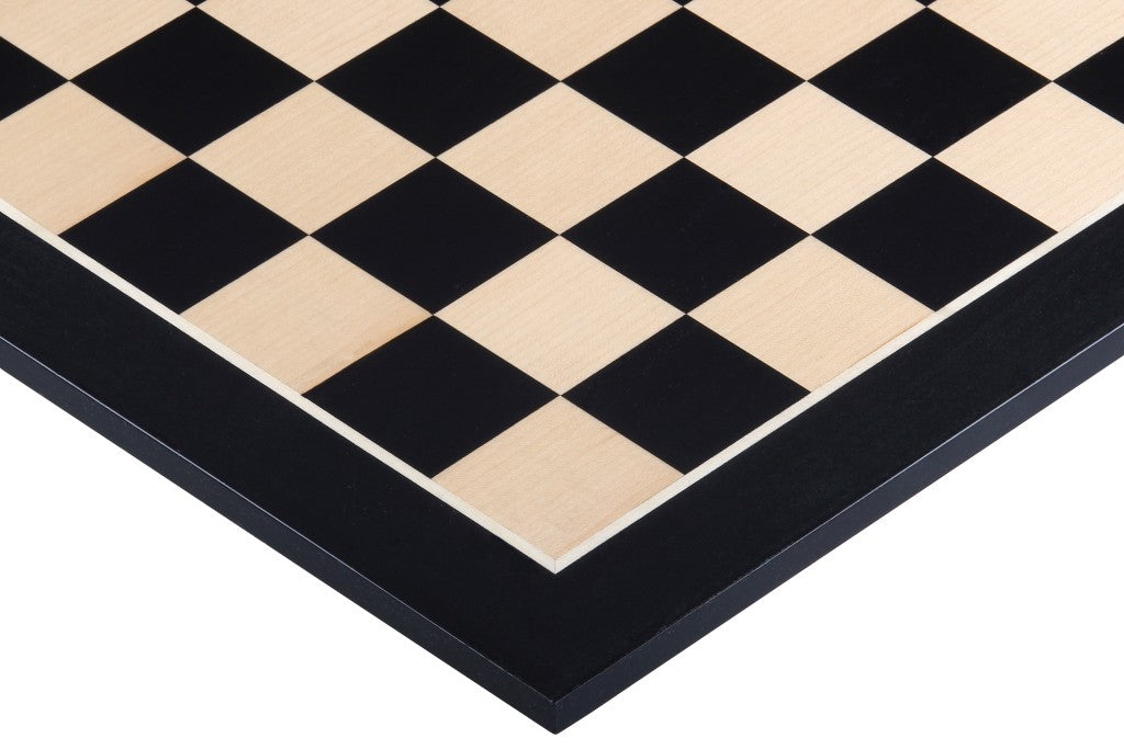 Échiquier No. 4 – Acajou Noir & Érable, Marqueterie – Sans Notation – 54 x 54 cm