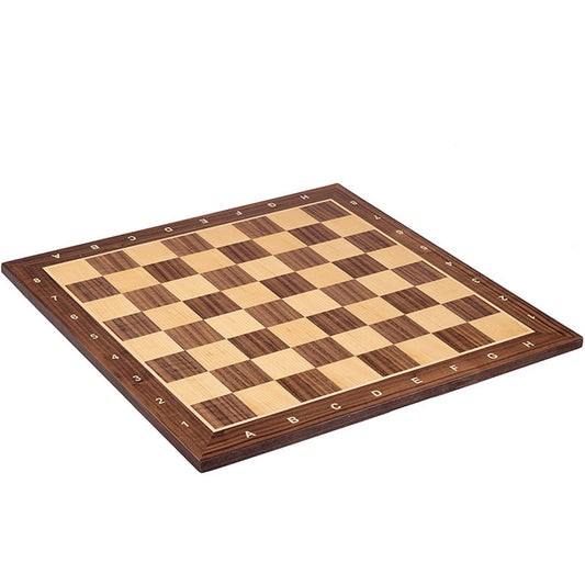 Échiquier No. 2 – Noyer & Érable, Marqueterie – 44 x 44 cm